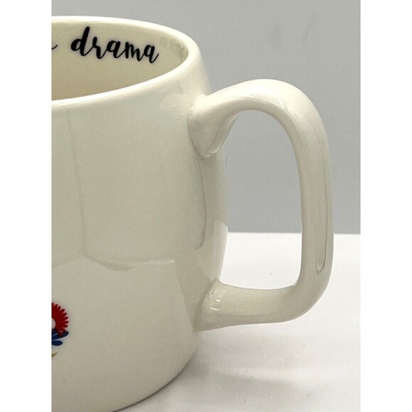 Opalhouse™ 17oz Stoneware Coffee Mug White No Drama Llama Ceramic Porcelain - Picture 8 of 15